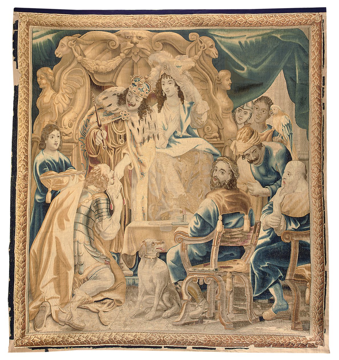 Brusselse wandtapijt uit een set van zes, ca. 1650 door Jean Le and Eggermans Daniel II Clerc