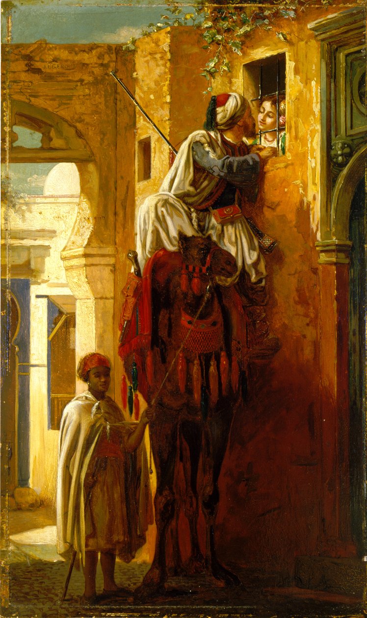 De poging door Jean Leon (attr. to) Gerome