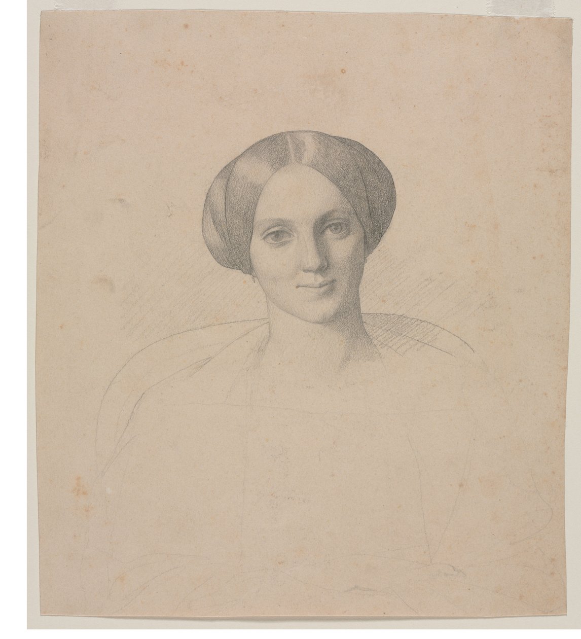 Portret Hoofd van een Vrouw door Jean Leon Gerome