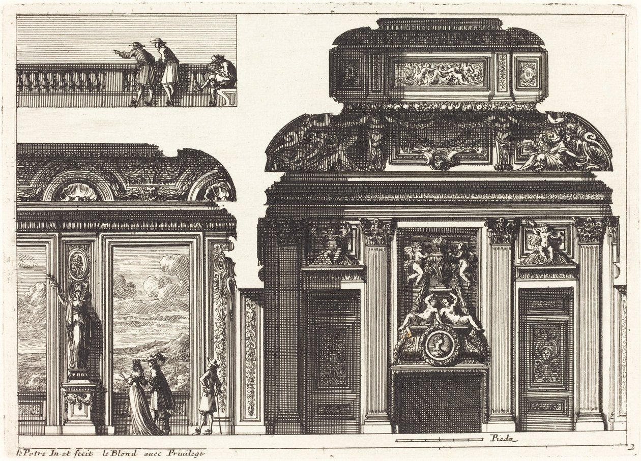Haarden en Andere Interieurdecoraties door Jean Lepautre