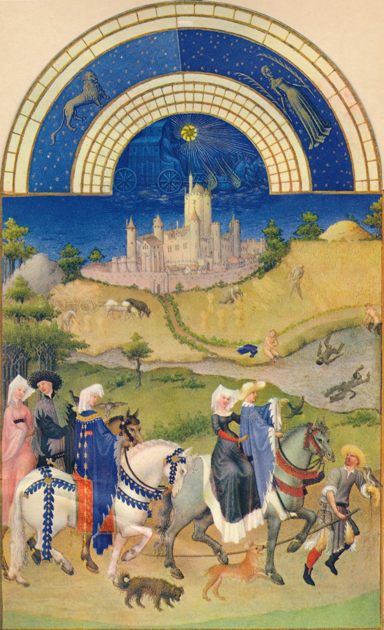 Augustus - het Kasteel van Étampes, 15e eeuw, 1939 door Jean Limbourg