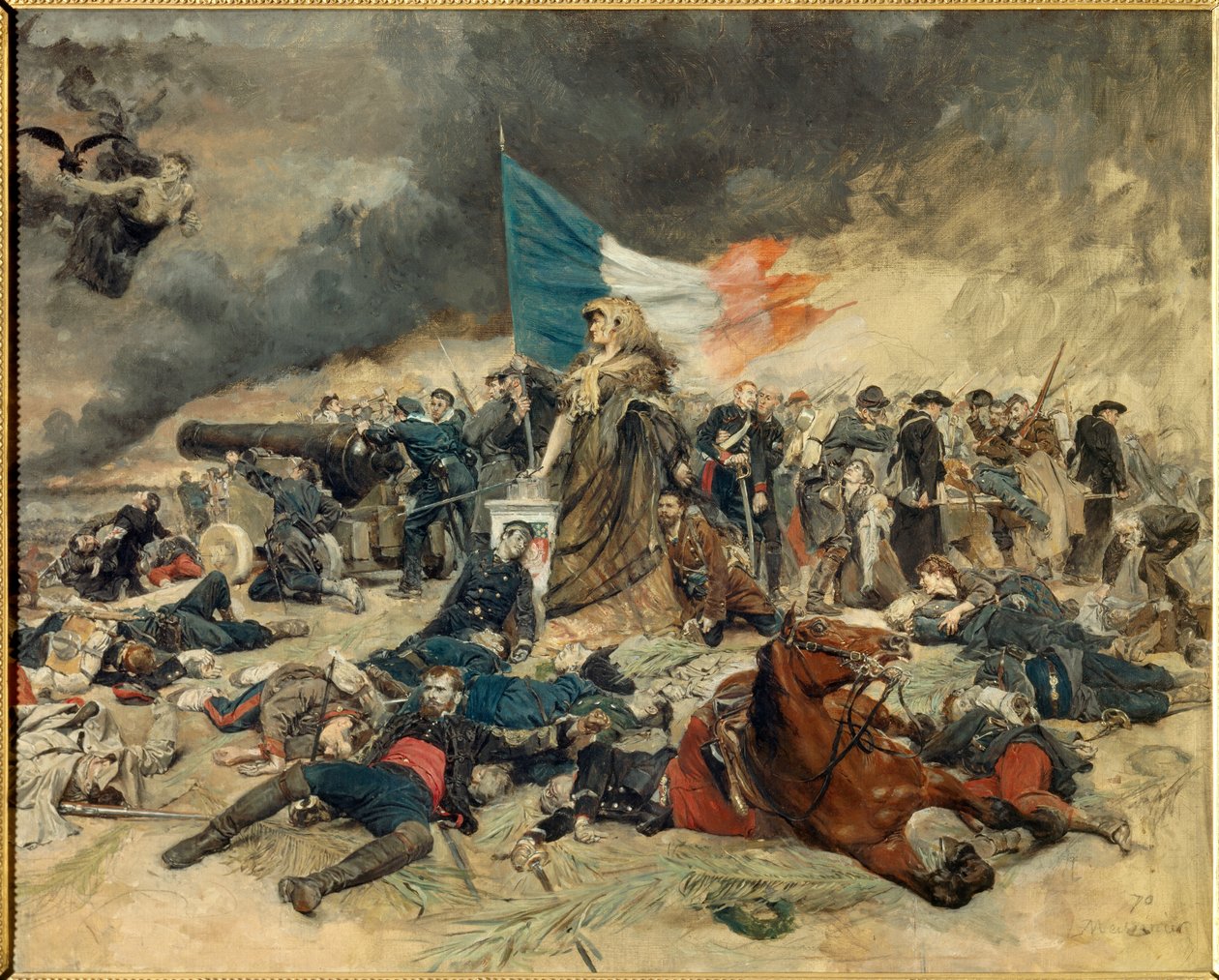 Het Beleg van Parijs (1870-1871), allegorie door Jean-Louis Ernest Meissonier