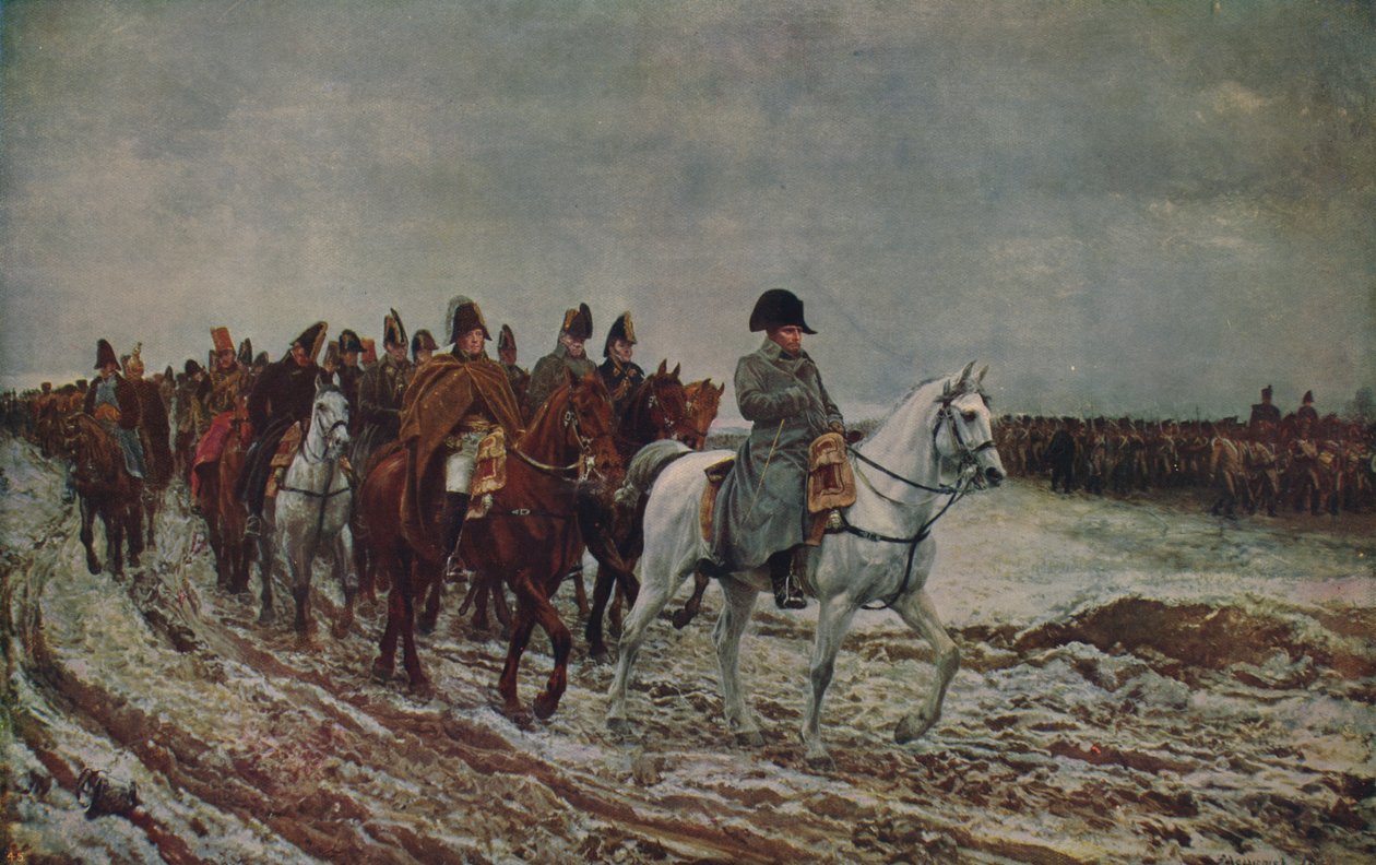 Napoleon tijdens de Franse campagne van 1814 door Jean Louis Ernest Meissonier