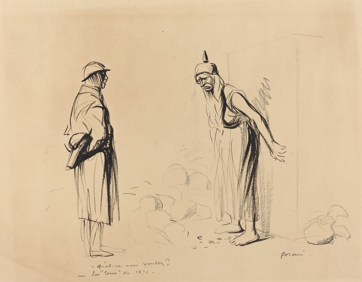 -Wat wilt u? -De "louis" van 1871 door Jean Louis Forain