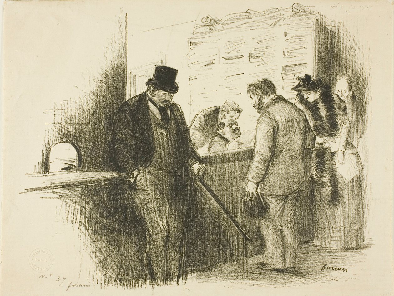 Bij de deurwaarder door Jean Louis Forain