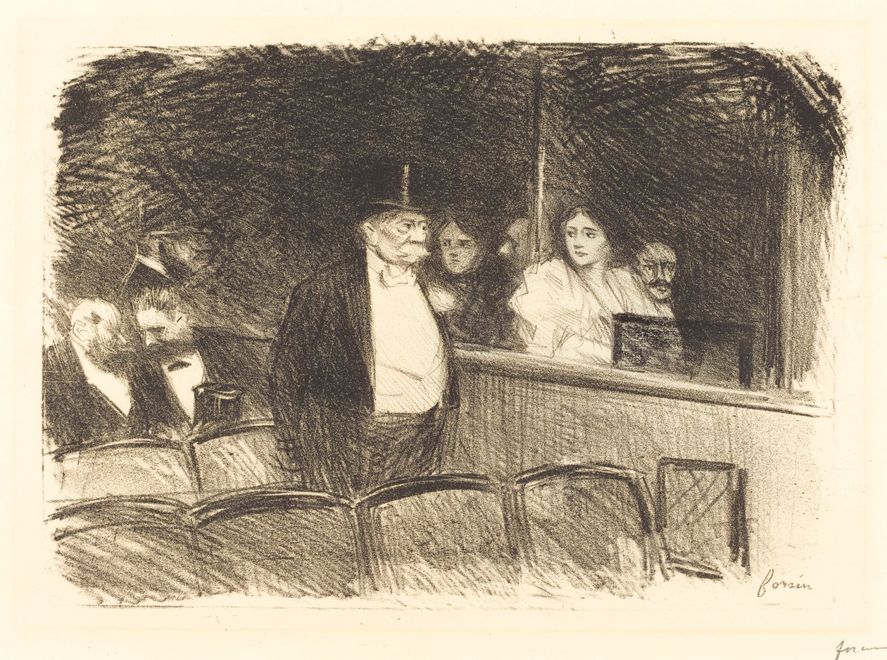 In het theater door Jean Louis Forain