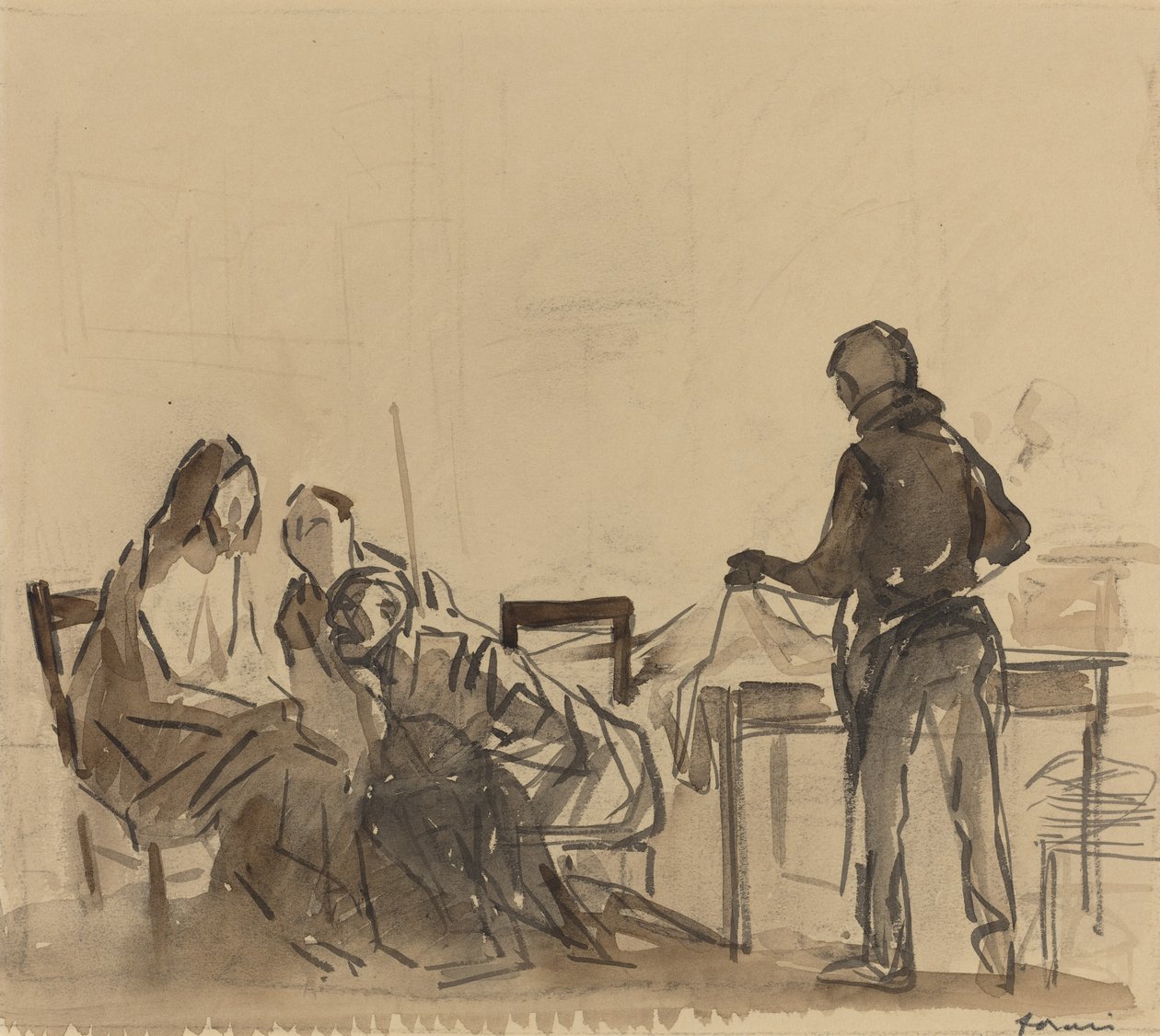 Voor het maal in Emmaüs, ca. 1910 door Jean Louis Forain