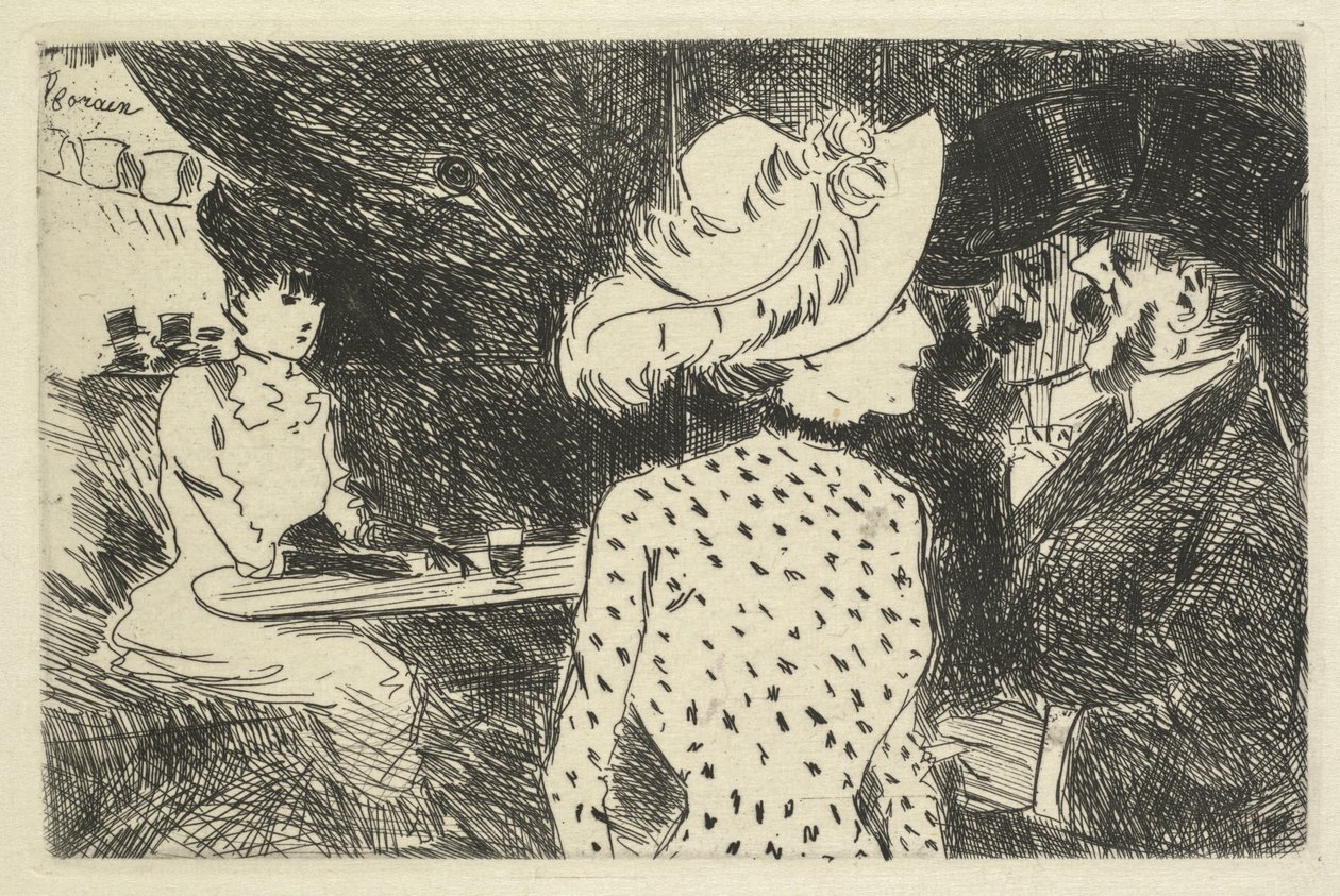 Caféscène door Jean Louis Forain