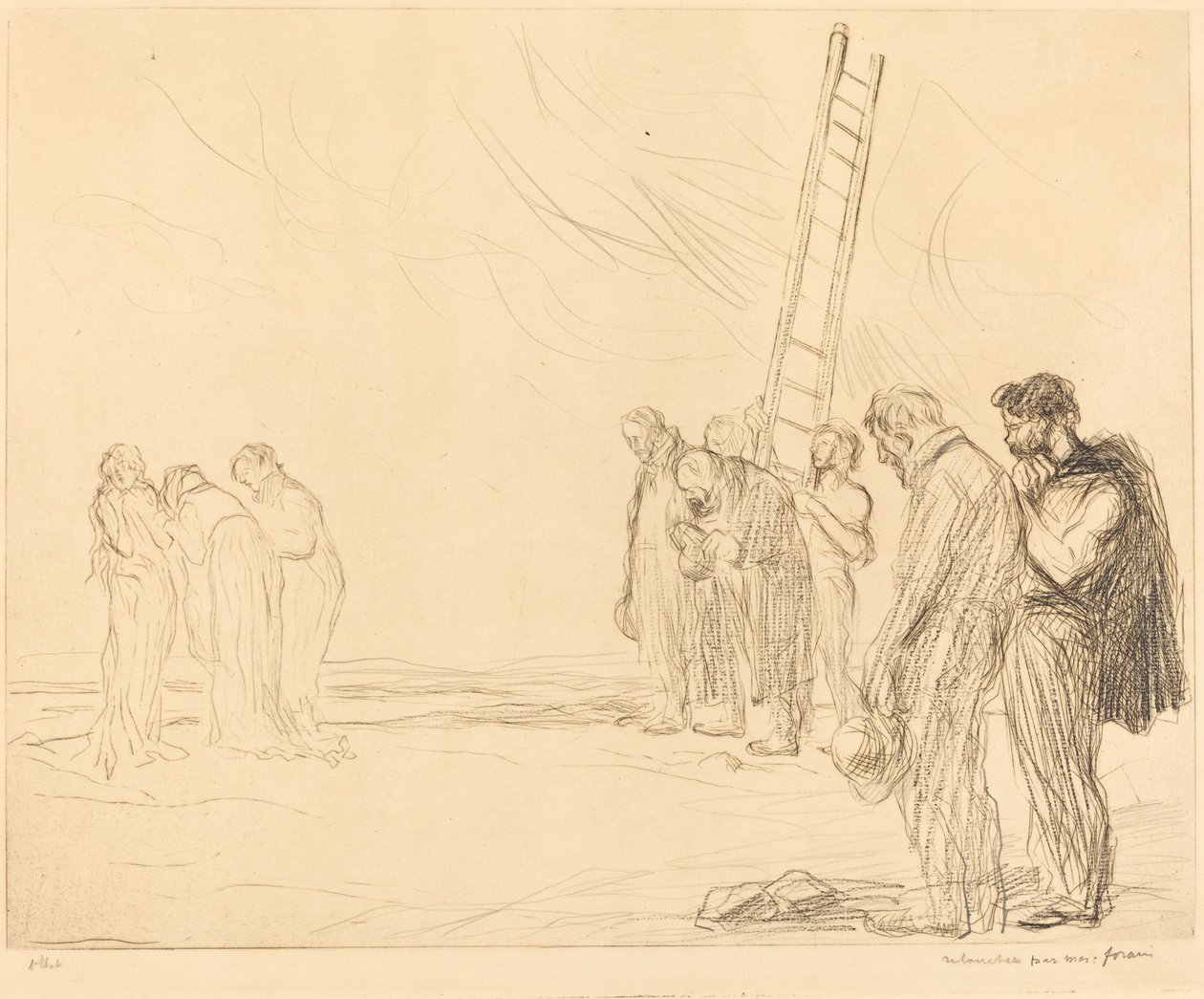 Calvarie (tweede plaat) door Jean Louis Forain