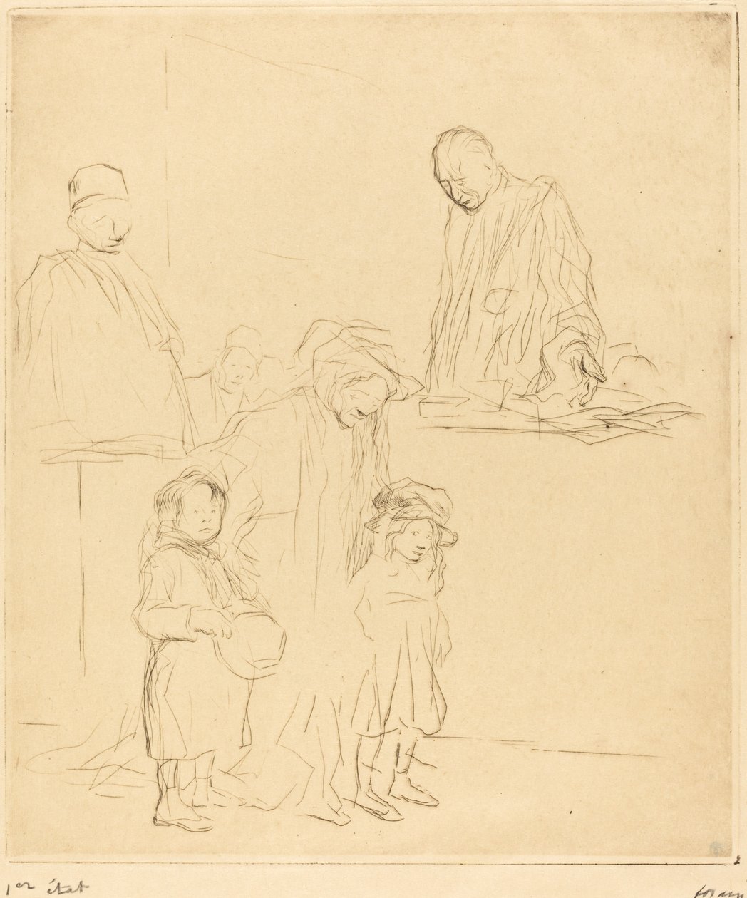 Na de hoorzitting (eerste plaat) door Jean Louis Forain