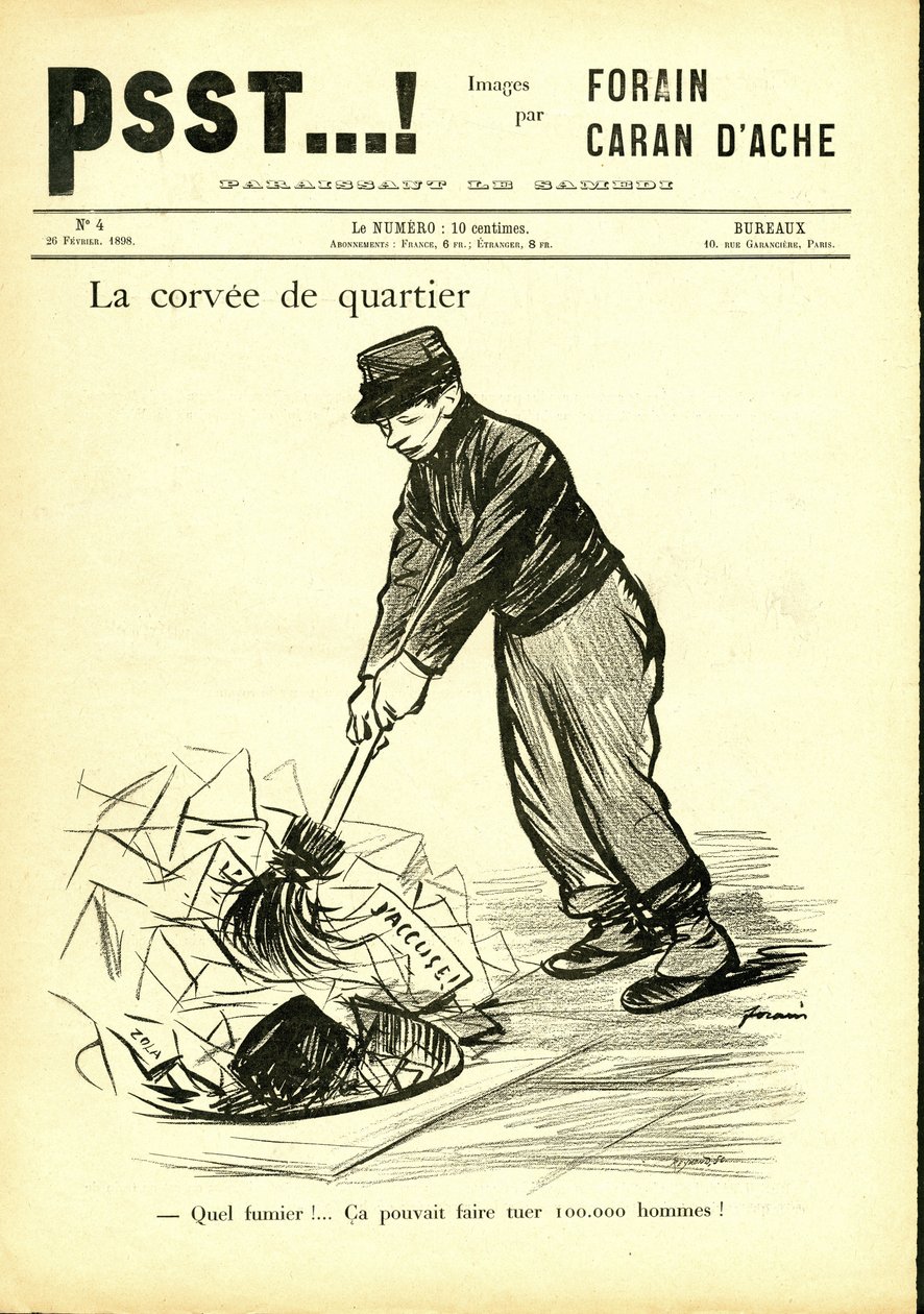 Illustratie door Jean-Louis Forain (1852-1931) in Psst...! door Jean Louis Forain