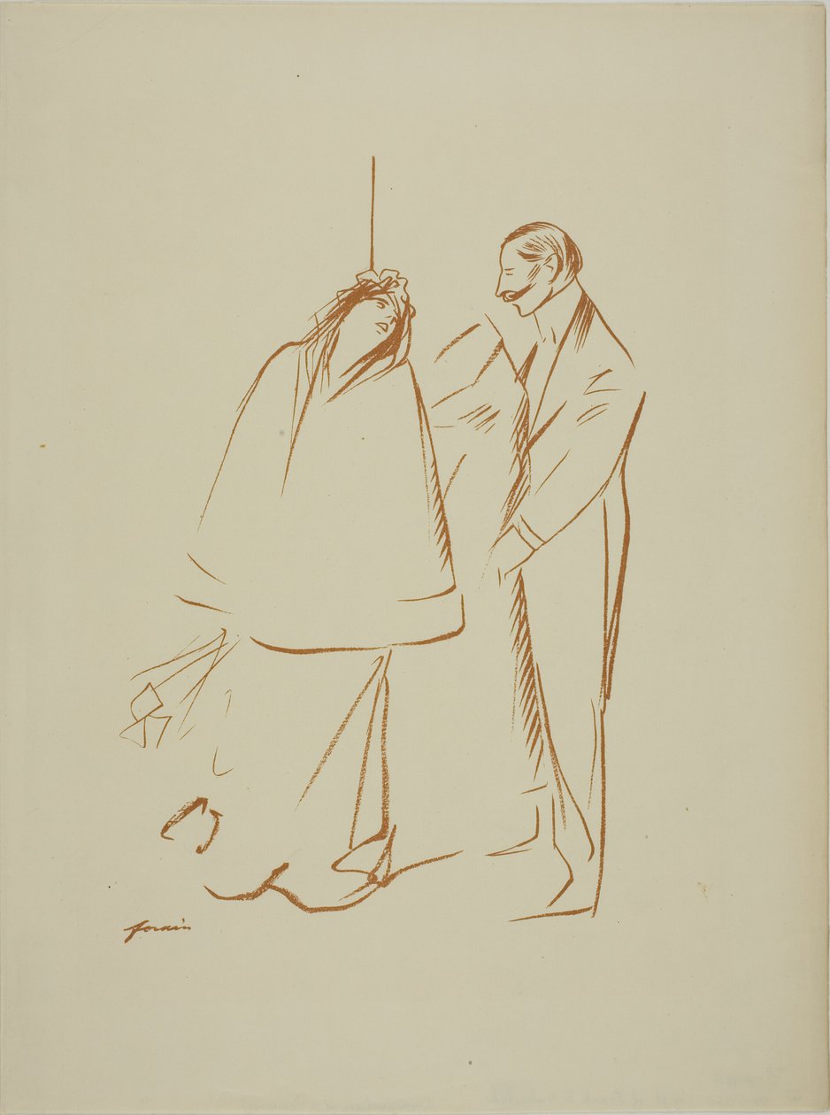 In de garderobe door Jean Louis Forain