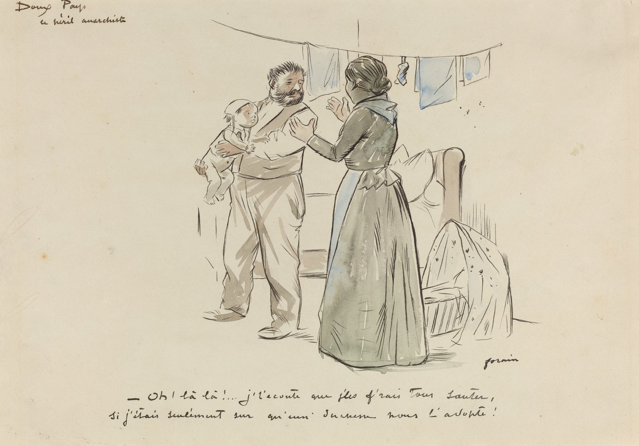 Le Peril Anarchiste, ca. 1897 door Jean Louis Forain