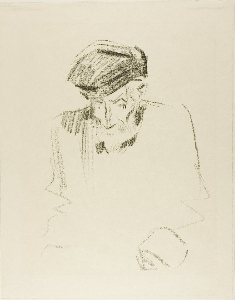 Portret van Renoir, tweede plaat door Jean Louis Forain