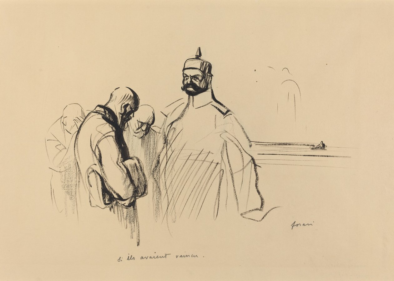Si ils avaient vaincu, c. 1919 door Jean Louis Forain