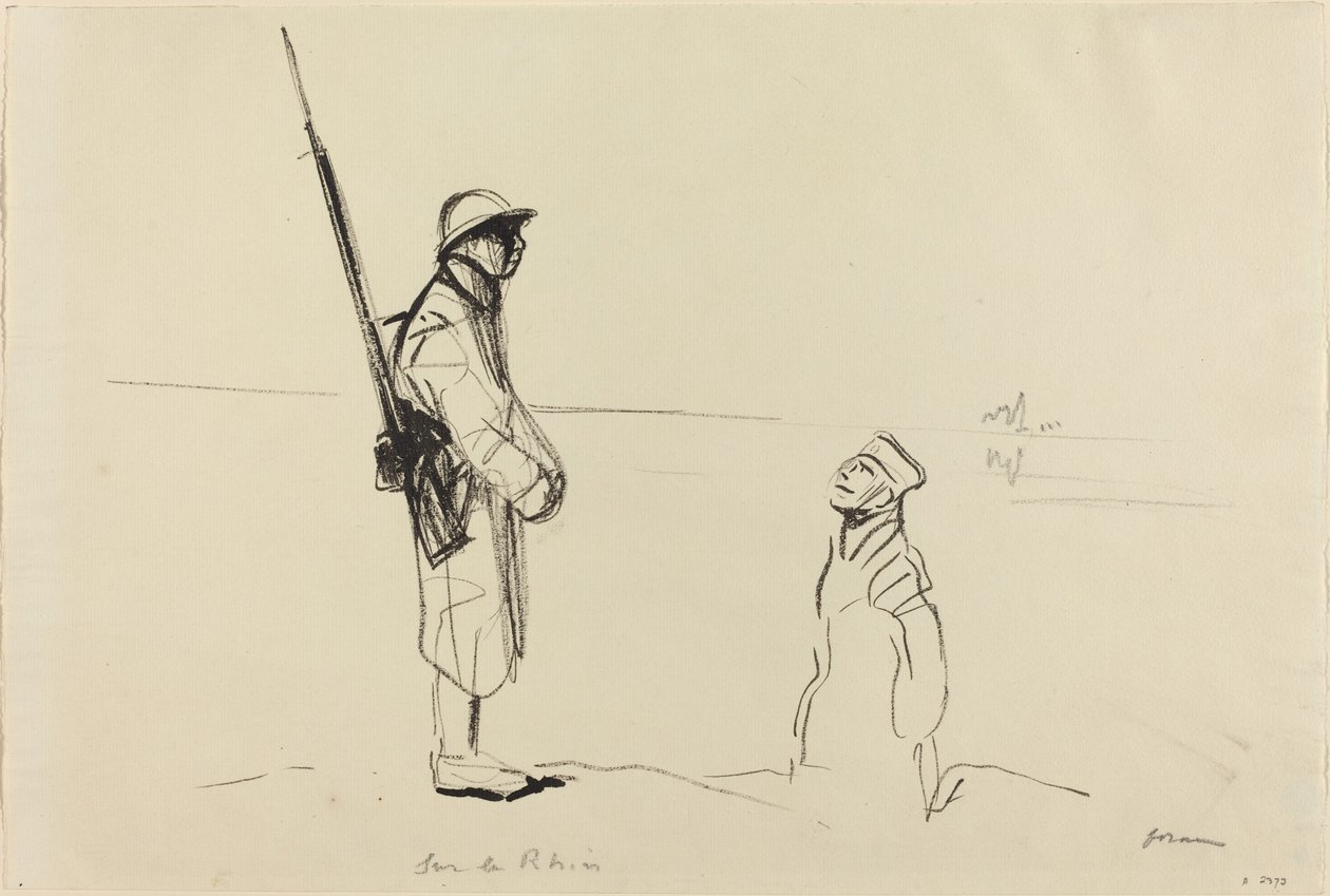 Sur le Rhin, c. 1914-1919 door Jean-Louis Forain