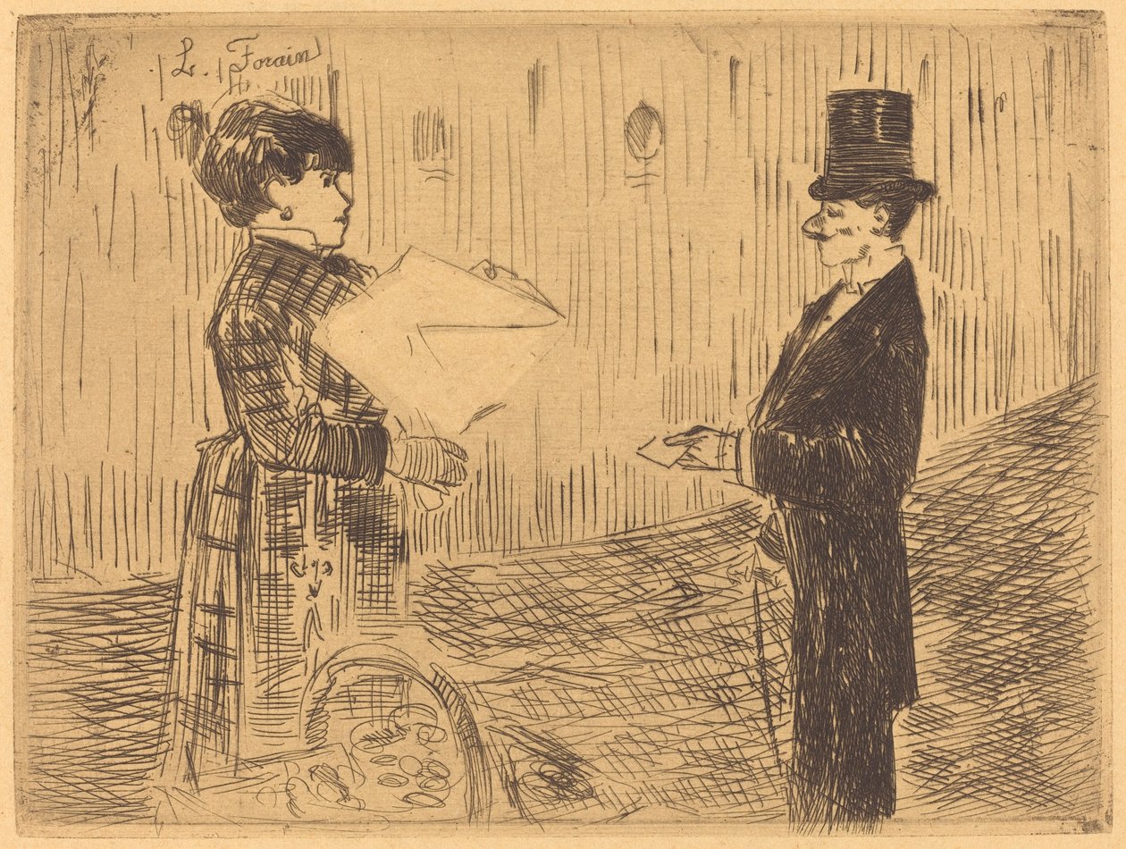 Het boeket door Jean Louis Forain