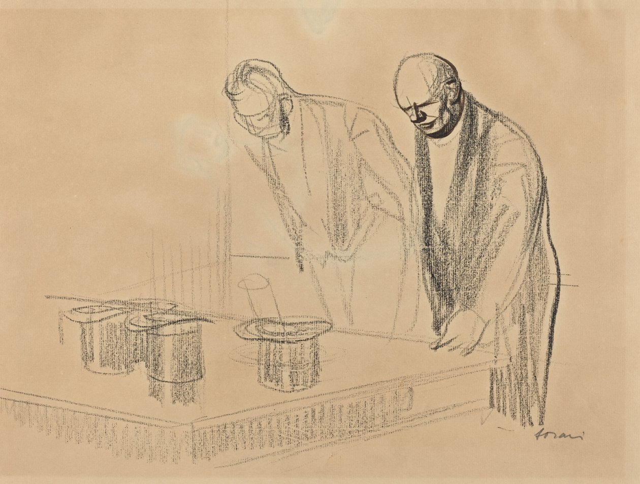 De hoeden van de bondgenoten [recto], ca. 1914-1919 door Jean Louis Forain