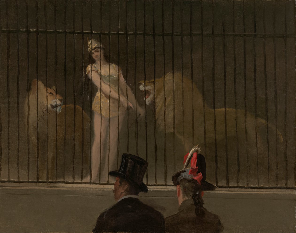 De leeuwentemmer door Jean Louis Forain