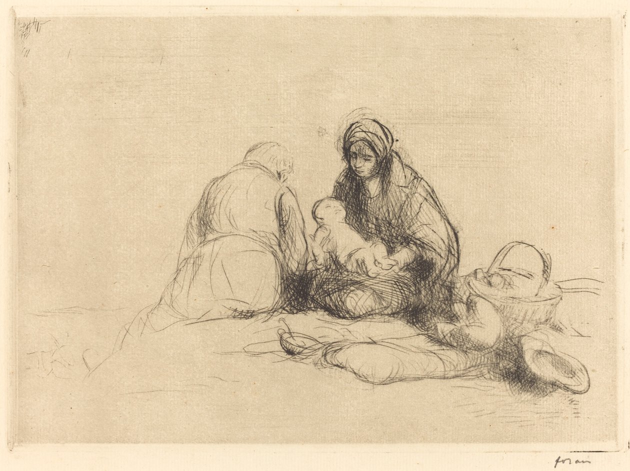De Rust tijdens de Vlucht naar Egypte door Jean-Louis Forain