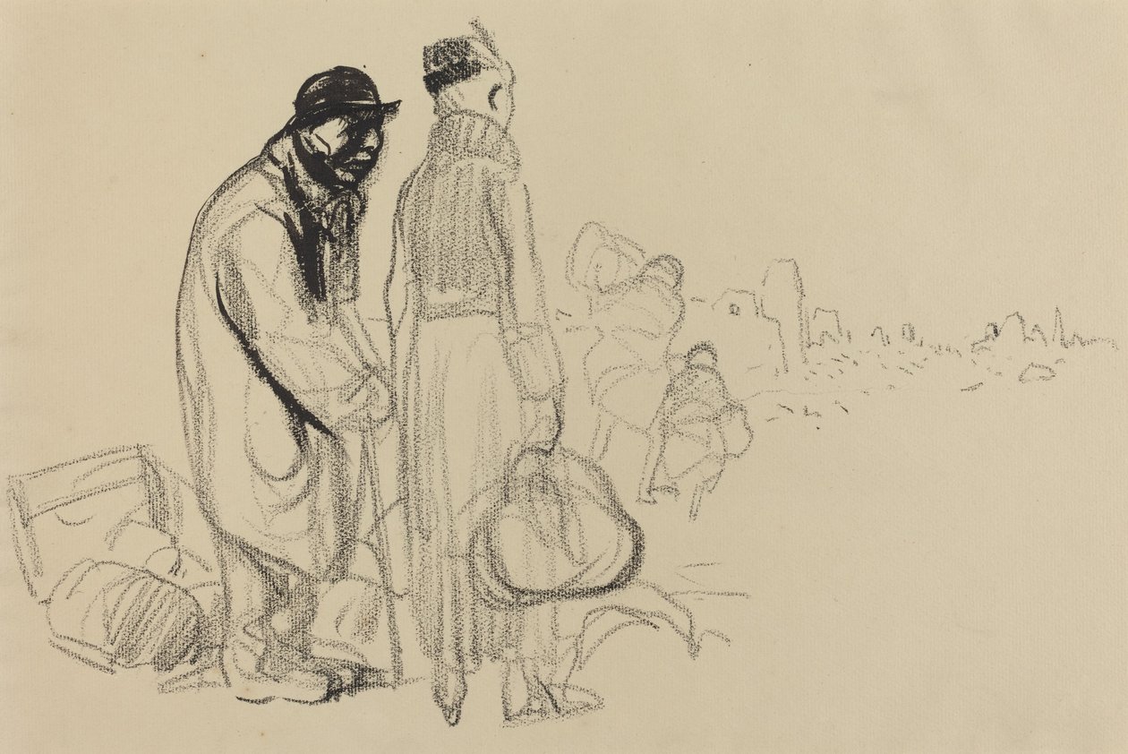 De terugkeer, ca. 1914-1919 door Jean Louis Forain