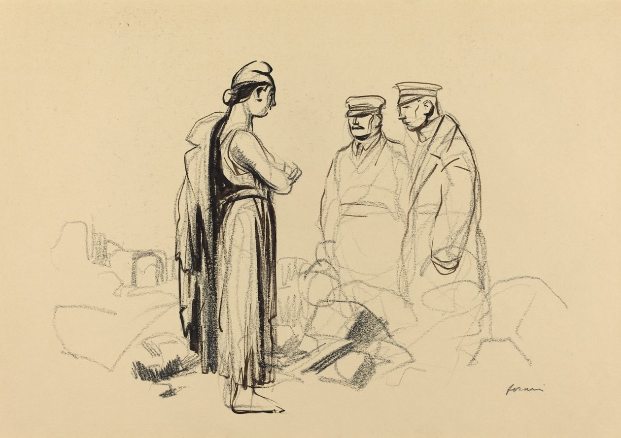 Naar Vrede, c. 1914-1919 door Jean Louis Forain