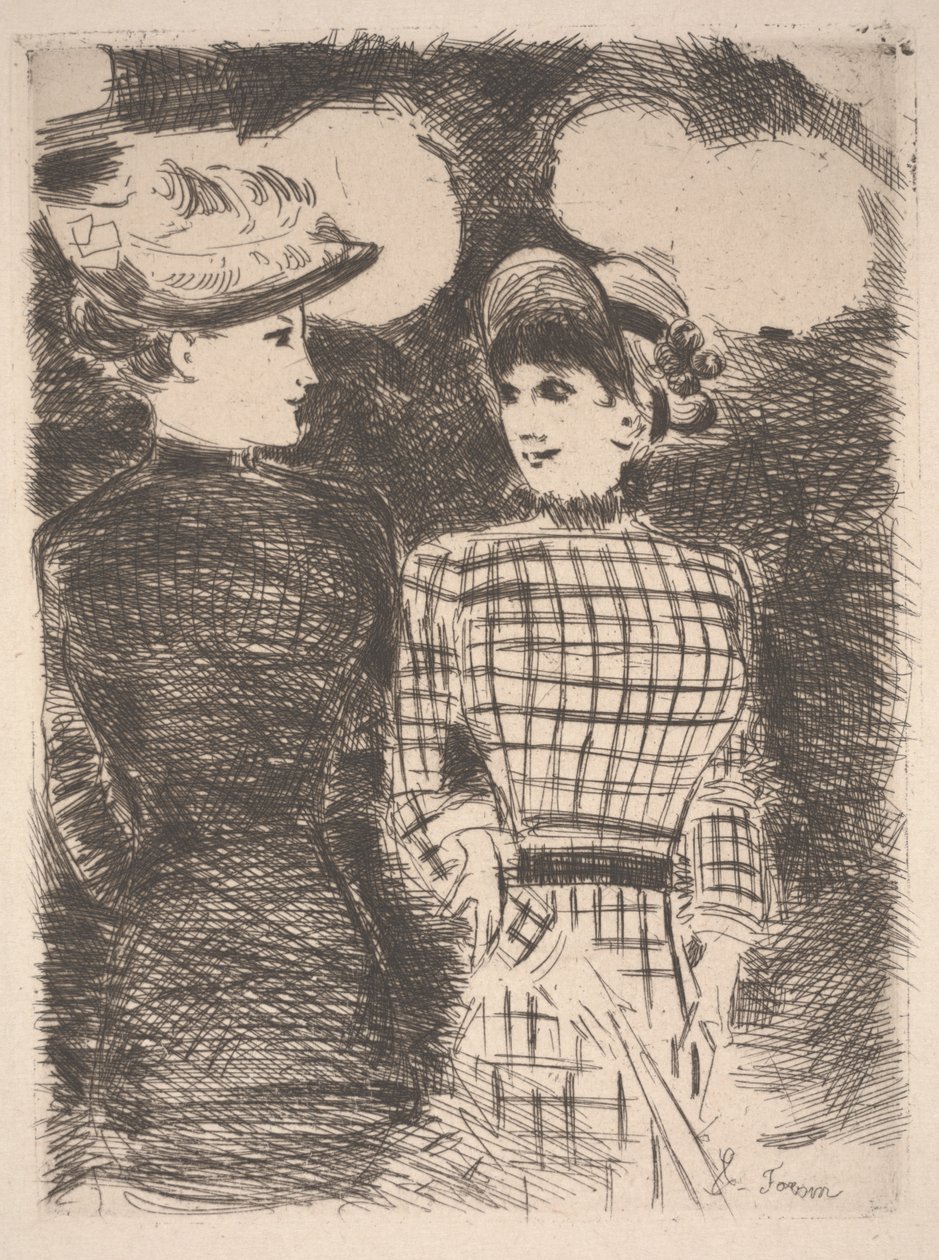 Twee Vrouwen door Jean Louis Forain