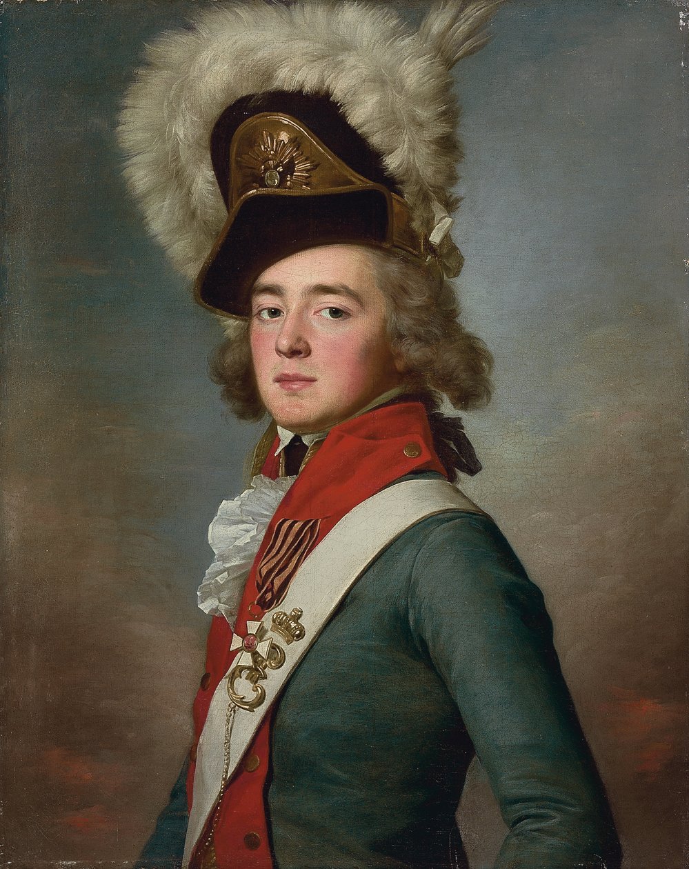 Portret van brigadegeneraal Valerian Aleksandrovich Zubov door Jean Louis Voille