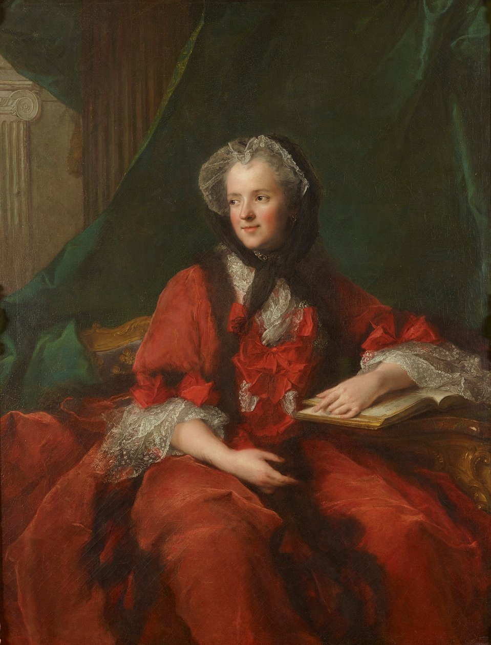 Frans: Portrait de la Reine Marie Leczinska Portret van Marie Leszczyńska door Jean Marc Nattier