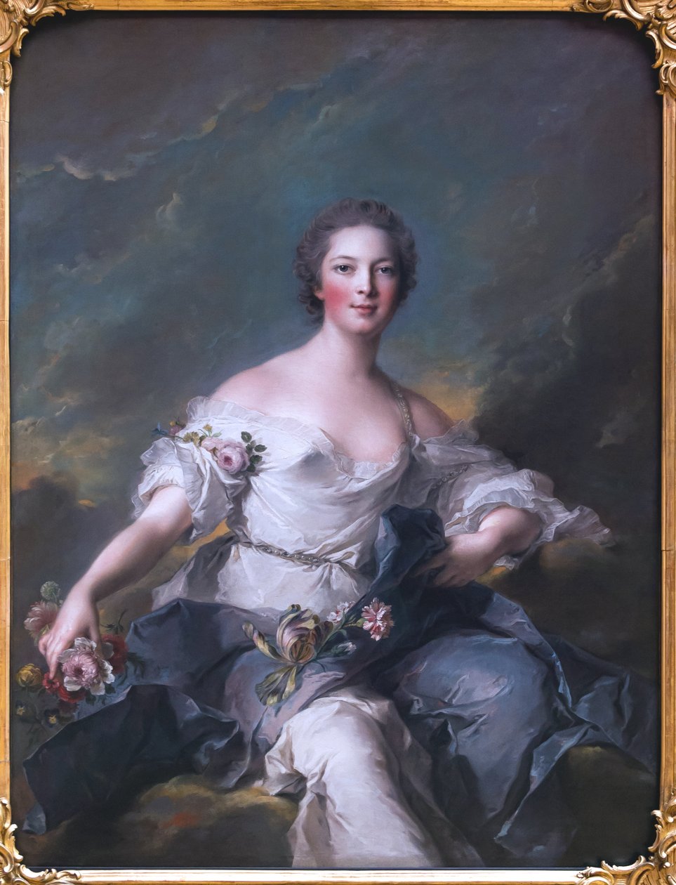 Duits: Die Markiezin de Baglion als Flora Markiezin van Baglion als Flora door Jean Marc Nattier