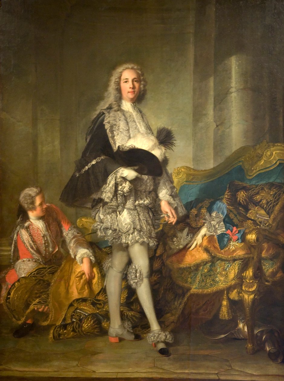 Portret van hertog Richelieu, maarschalk van Frankrijk (1696-1788) door Jean Marc Nattier