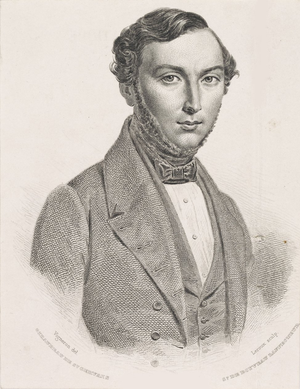 Portret van Jean Giraudeau 1801-1861, 1839-1840 door Jean Marie Leroux