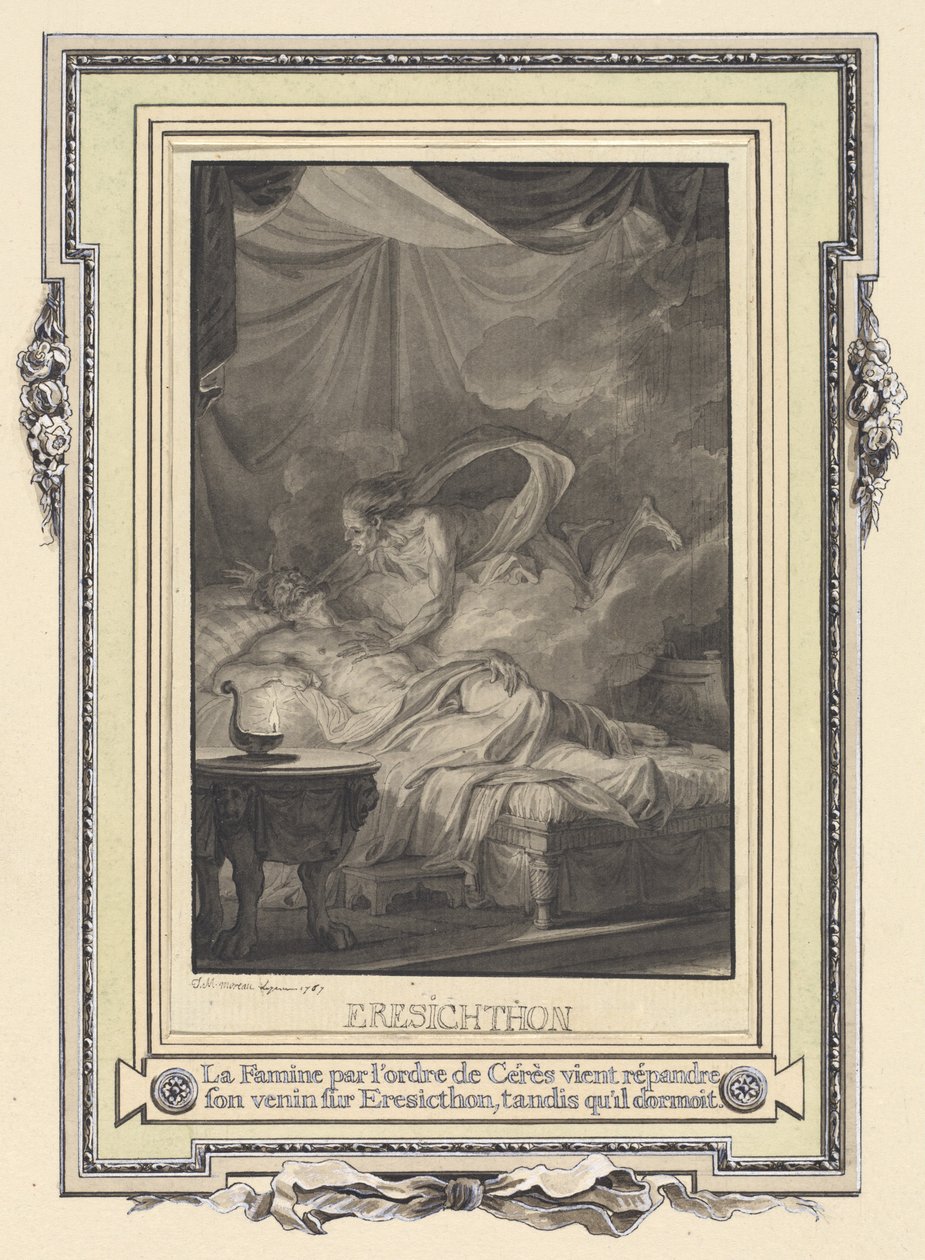 De Hongersnood door het Bevel van Ceres ... door Jean Michel Moreau