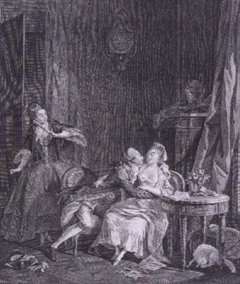 De Verrassing door Jean Michel the Younger (after) Moreau