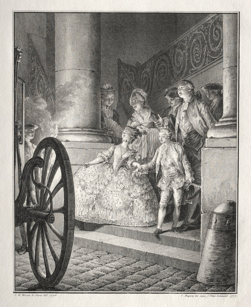 Rétif de la Bretonne: De Kleine Peetouders door Jean Michel the Younger Moreau