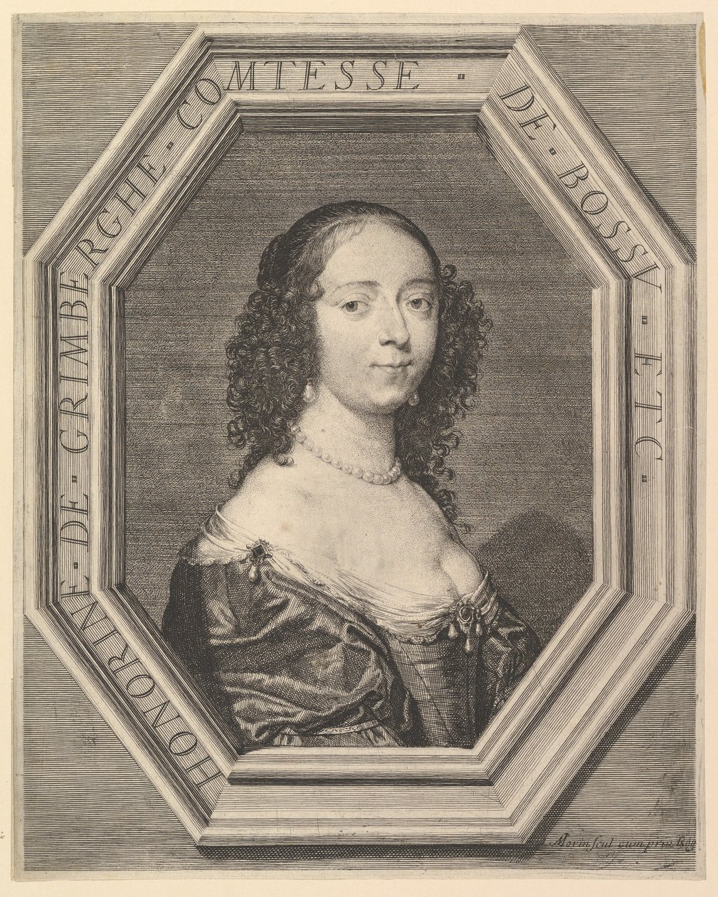 Honorine de Grimberghe, gravin van Bossu door Jean Morin