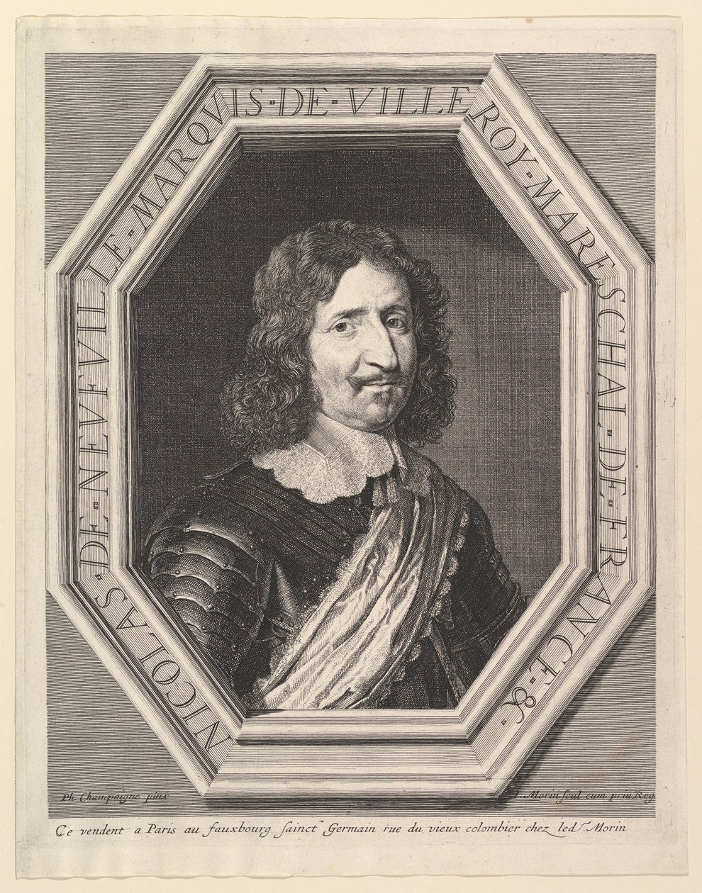 Nicolas de Neuville, markies van Villeroy door Jean Morin