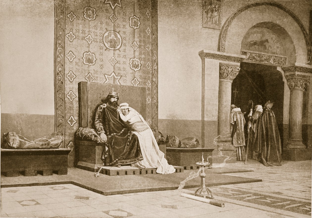 De Excommunicatie van Robert de Vrome, Illustratie uit 