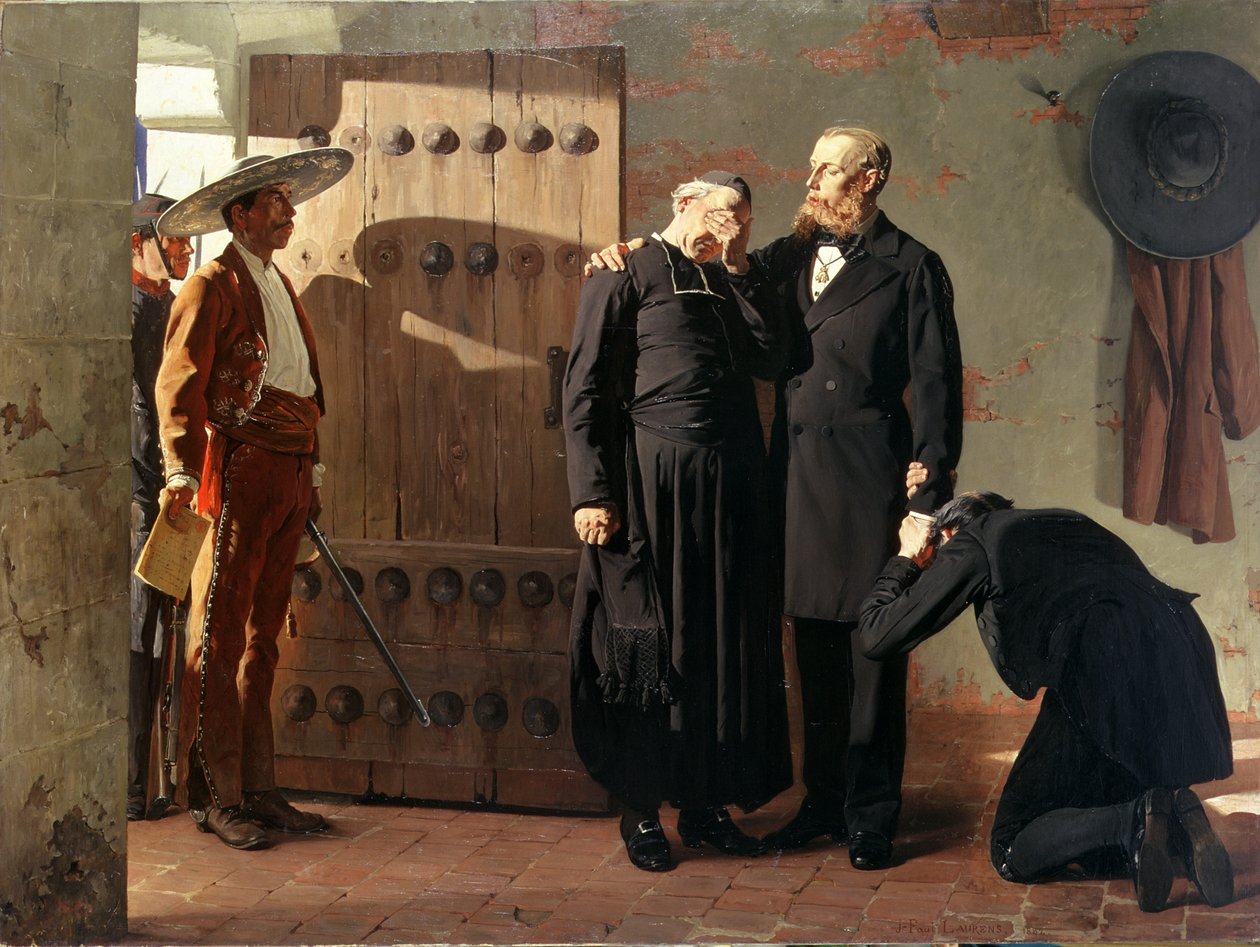 De laatste momenten van Maximiliaan, 1882 door Jean Paul Laurens