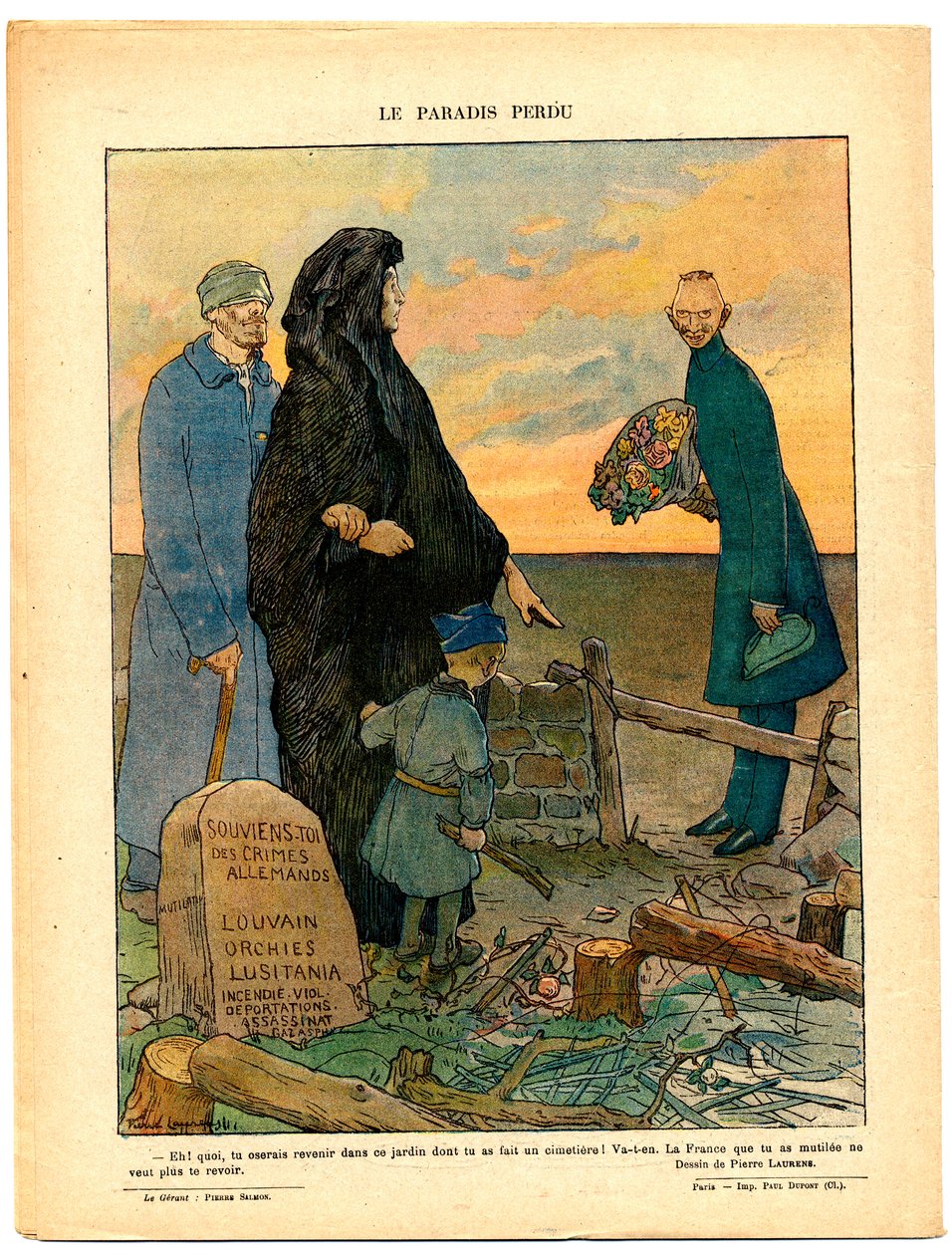 Het Rode Gelach (Le Rire Rouge), Satirisch in Kleuren door Jean Paul Laurens