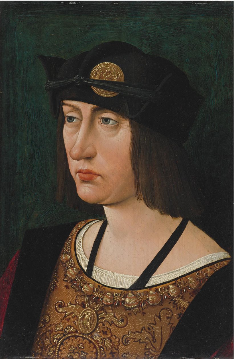 Portret van Lodewijk XII, koning van Frankrijk 1498-1515 door Jean Perreal