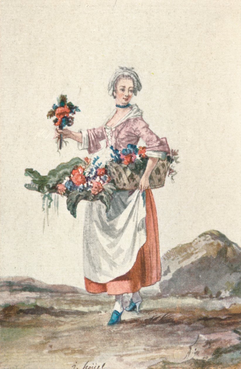 La Bouquetiere Garcon Cafetier door Jean-Pierre Houel