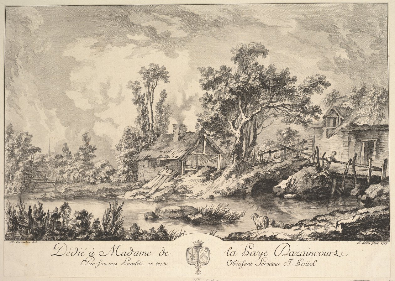 Landschap, 1759 door Jean Pierre Houel