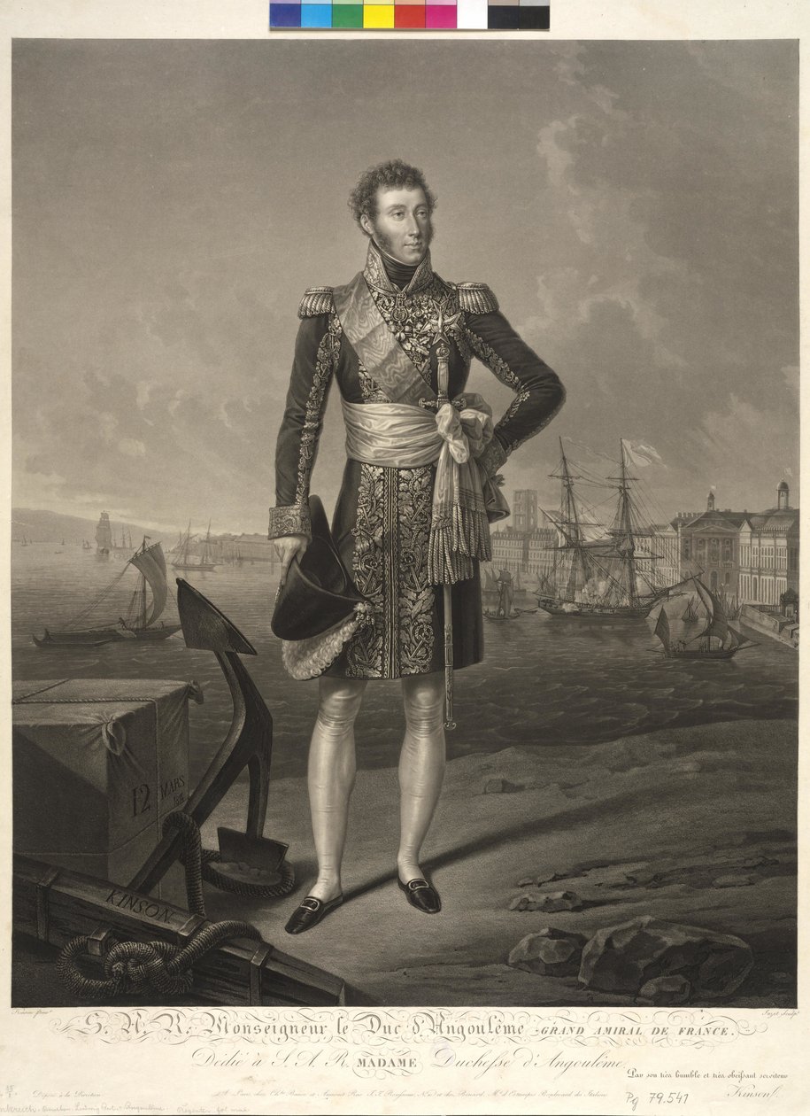 Dauphin van Frankrijk Louis Anton door Jean Pierre Marie Jazet