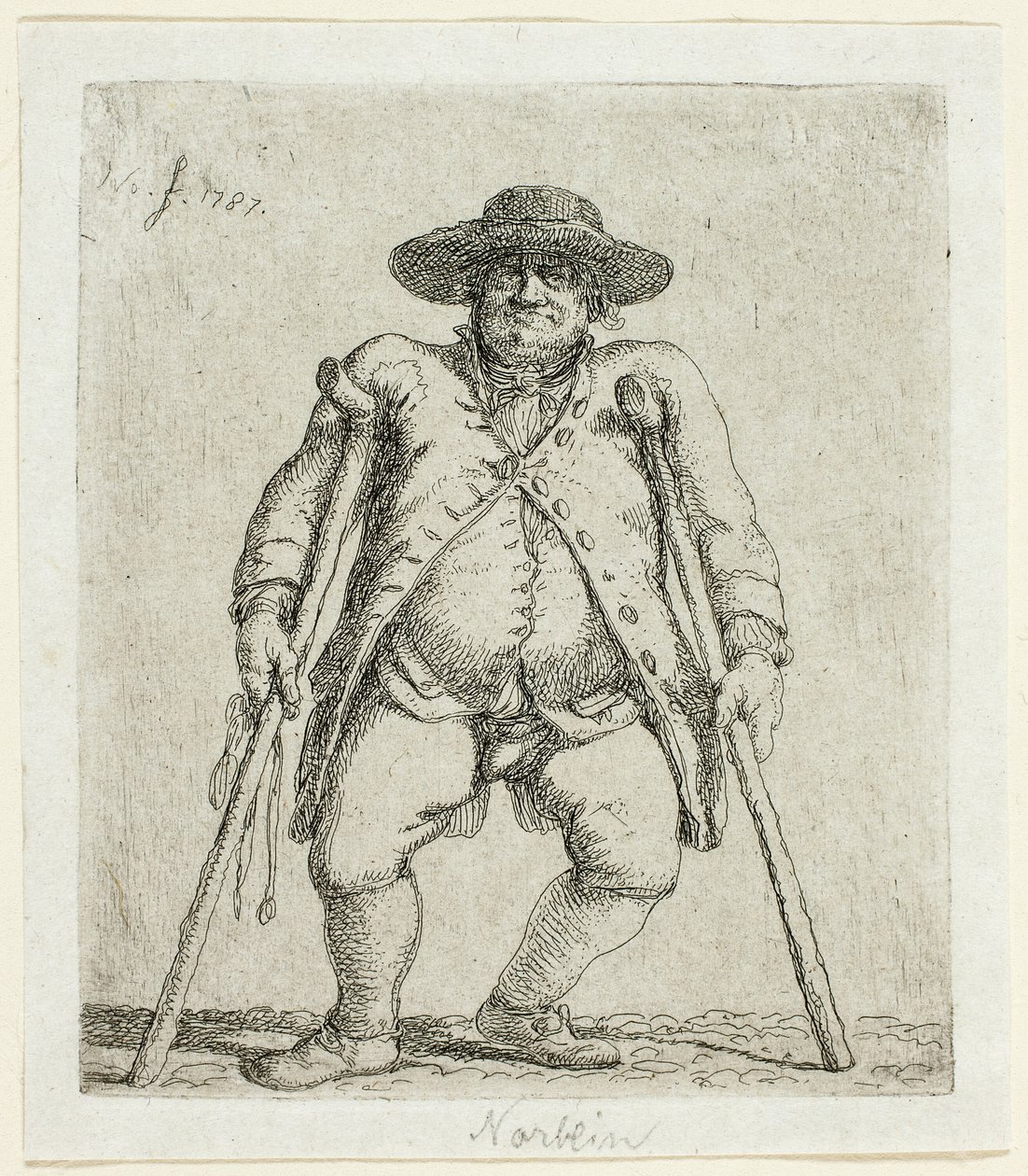 Bedelaar door Jean Pierre Norblin de La Gourdaine