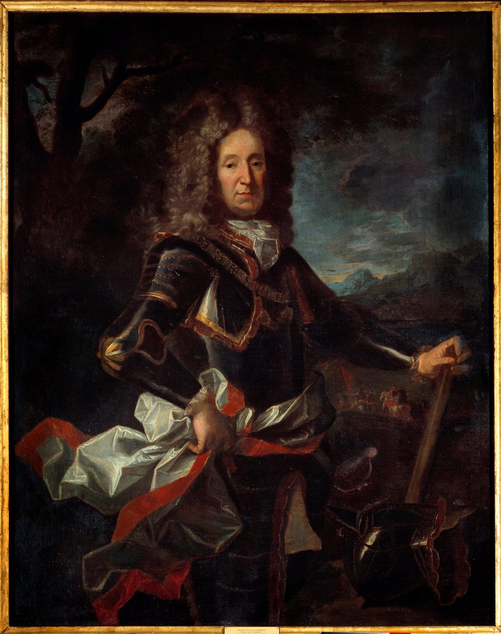 Portret van Charles Henri de Lorraine, Prins van Vaudemont (1649-1723) zoon van Charles IV. Schilderij door Jean Ranc (1674-1735) door Jean Ranc