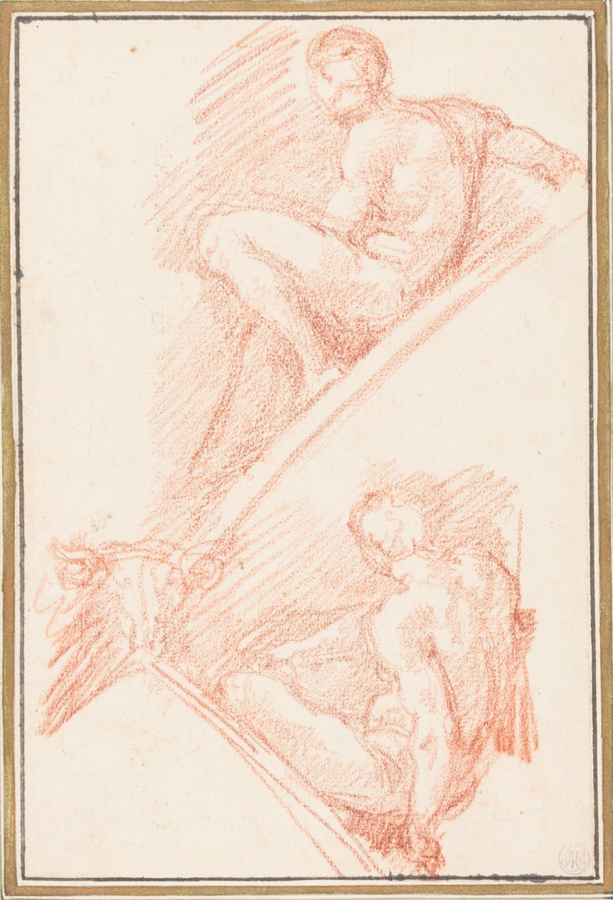 Figuren van het plafond van de Sixtijnse Kapel door Jean Robert Ango