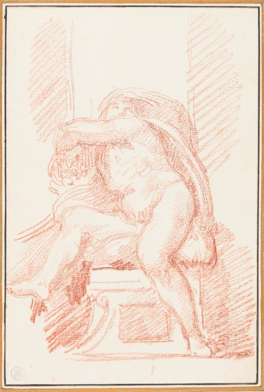 Ignudo van het plafond van de Sixtijnse Kapel door Jean Robert Ango