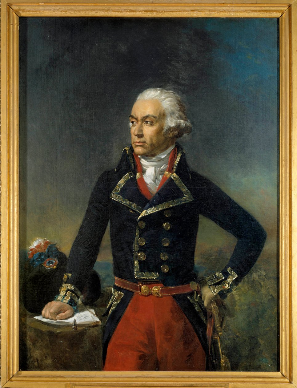 Portret van Charles Francois Dumouriez, Generaal in Chef van het Noordelijke Leger 1792 door Jean Sebastien Rouillard