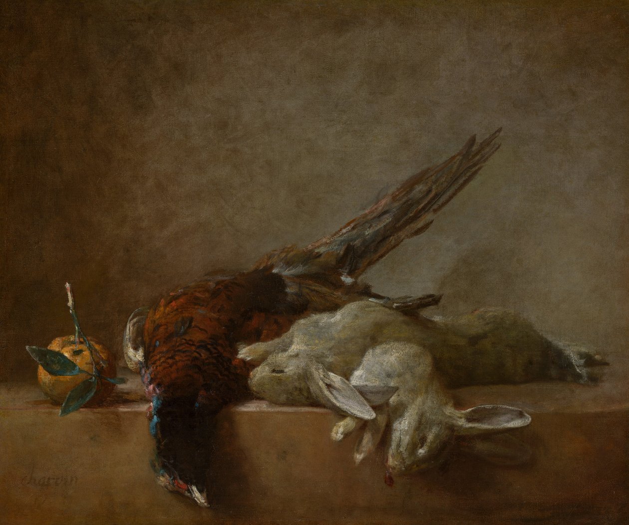 Stilleven met Wild, waarschijnlijk 1750s door Jean Baptiste Simeon Chardin